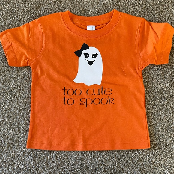 🧡👻 Toddler Baby Girl Halloween Shirt 18m NEW - Picture 1 of 3